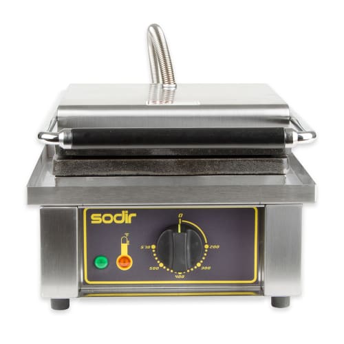 Equipex GES10/1 Single Brussels Waffle Maker w/ Cast Iron Grids, 1750W