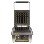 Equipex GES10/1 Single Brussels Waffle Maker w/ Cast Iron Grids, 1750W