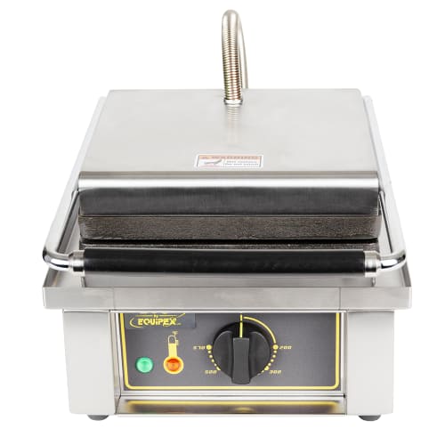 Equipex GES20/1 Single Liege Waffle Maker w/ Cast Iron Grids, 1750W