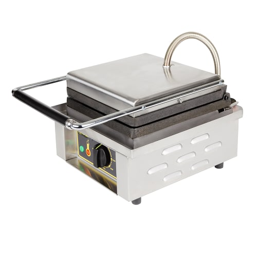 Equipex GES20 Single Liege Waffle Maker w/ Cast Iron Grids, 1600W