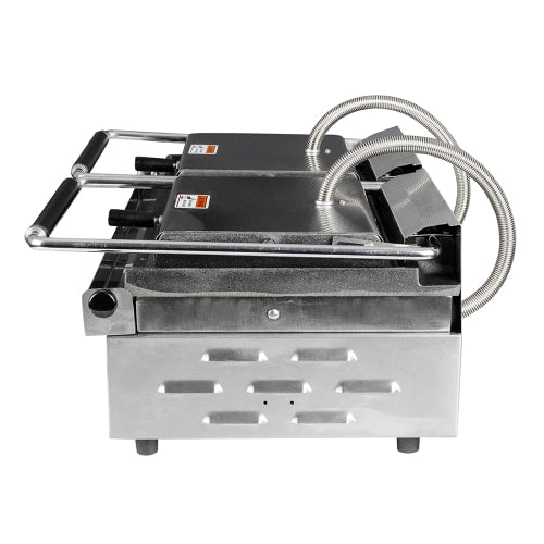 Equipex MAJESTIC Double Commercial Panini Press w/ Cast Iron Grooved Plates, 208-240v/1ph