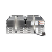 Equipex MAJESTIC Double Commercial Panini Press w/ Cast Iron Grooved Plates, 208-240v/1ph