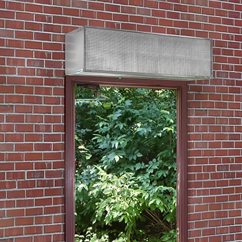 Curtron E-CFD-60-1 Commercial Front Door Air Curtain w/ 2 Blower Wheel, Covers 60 x 120"