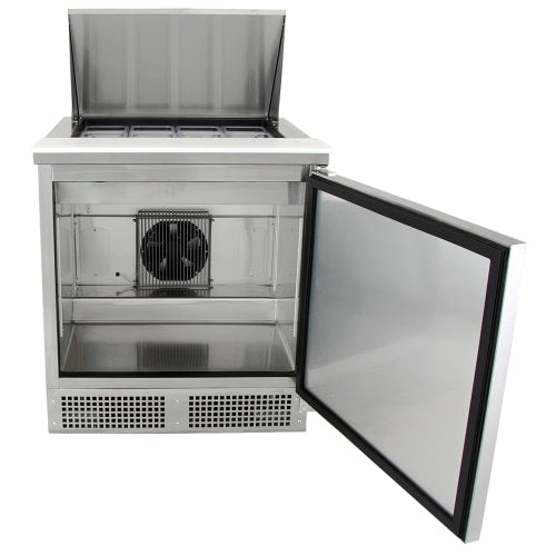 True TFP-32-12M-HC 32" Sandwich/Salad Prep Table w/ Refrigerated Base, 115v