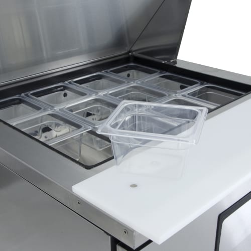True TFP-32-12M-HC 32" Sandwich/Salad Prep Table w/ Refrigerated Base, 115v