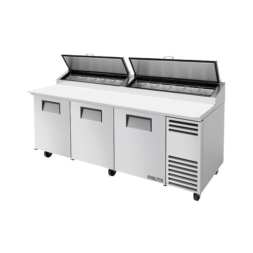 True TPP-AT2-93-HC 93" TPPAT Series Pizza Prep Table w/ Refrigerated Base, 115v