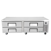 True TRCB-72-HC 72 5/16" Chef Base w/ (4) Drawers - 115v