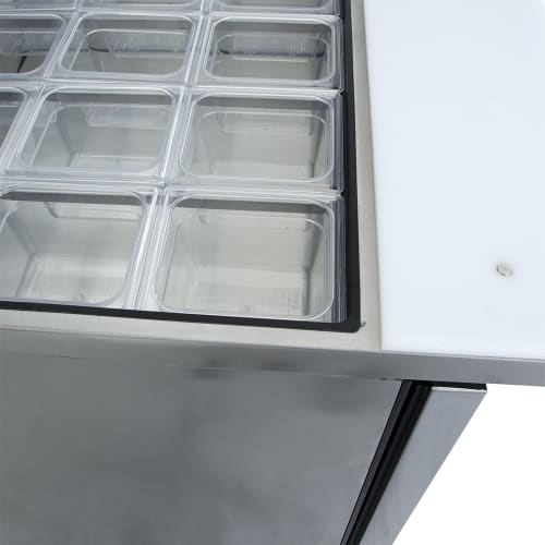 True TSSU-27-12M-C-HC 27" TSSU Series Mega Top Sandwich/Salad Prep Table w/ Refrigerated Base, 115v