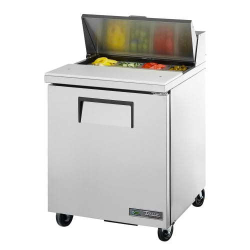 True TSSU-27-08-HC 27" TSSU Series Sandwich/Salad Prep Table w/ Refrigerated Base, 115v