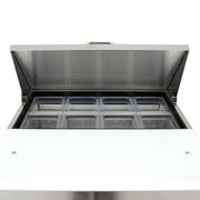 True TSSU-27-08-HC 27" TSSU Series Sandwich/Salad Prep Table w/ Refrigerated Base, 115v