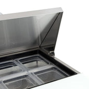 True TSSU-27-08-HC 27" TSSU Series Sandwich/Salad Prep Table w/ Refrigerated Base, 115v