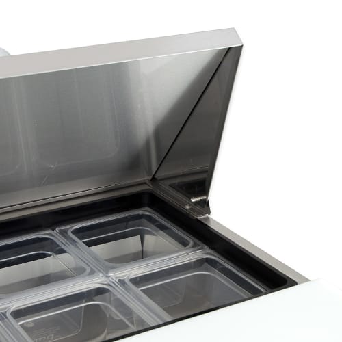 True TSSU-27-08-HC 27" TSSU Series Sandwich/Salad Prep Table w/ Refrigerated Base, 115v