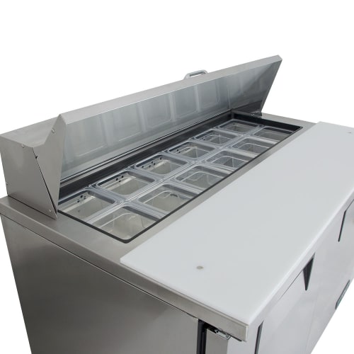 True TSSU-48-12-HC 48" TSSU Series Sandwich/Salad Prep Table w/ Refrigerated Base, 115v