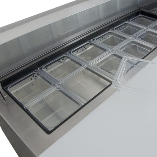 True TSSU-48-12-HC 48" TSSU Series Sandwich/Salad Prep Table w/ Refrigerated Base, 115v