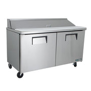 True TSSU-60-16-HC 60" TSSU Series Sandwich/Salad Prep Table w/ Refrigerated Base, 115v