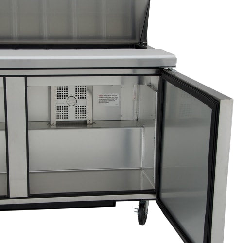 True TSSU-60-16-HC 60" TSSU Series Sandwich/Salad Prep Table w/ Refrigerated Base, 115v