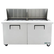 True TSSU-60-24M-B-ST-HC 60" TSSU Series Mega Top Sandwich/Salad Prep Table w/ Refrigerated Base, 115v