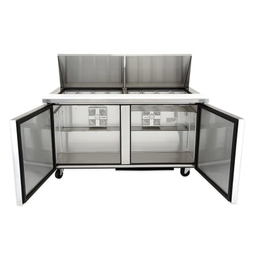 True TSSU-60-24M-B-ST-HC 60" TSSU Series Mega Top Sandwich/Salad Prep Table w/ Refrigerated Base, 115v