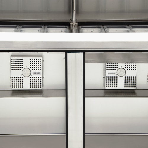 True TSSU-60-24M-B-ST-HC 60" TSSU Series Mega Top Sandwich/Salad Prep Table w/ Refrigerated Base, 115v