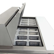 True TSSU-60-24M-B-ST-HC 60" TSSU Series Mega Top Sandwich/Salad Prep Table w/ Refrigerated Base, 115v