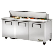 True TSSU-72-18-HC 72" TSSU Series Sandwich/Salad Prep Table w/ Refrigerated Base, 115v