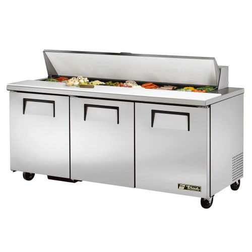 True TSSU-72-18-HC 72" TSSU Series Sandwich/Salad Prep Table w/ Refrigerated Base, 115v