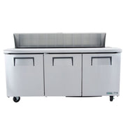True TSSU-72-18-HC 72" TSSU Series Sandwich/Salad Prep Table w/ Refrigerated Base, 115v