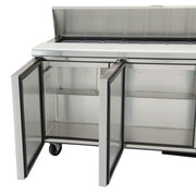 True TSSU-72-18-HC 72" TSSU Series Sandwich/Salad Prep Table w/ Refrigerated Base, 115v