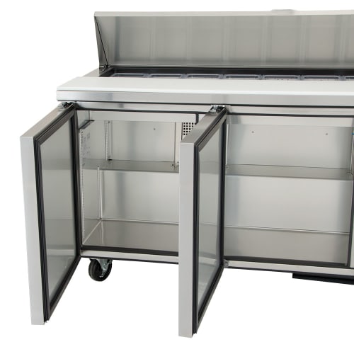 True TSSU-72-18-HC 72" TSSU Series Sandwich/Salad Prep Table w/ Refrigerated Base, 115v