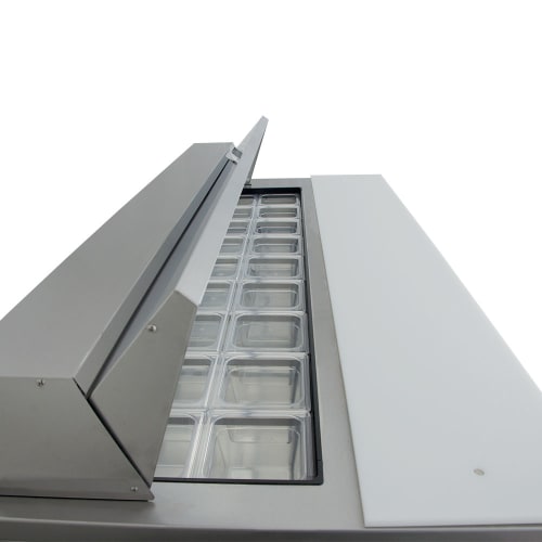 True TSSU-72-18-HC 72" TSSU Series Sandwich/Salad Prep Table w/ Refrigerated Base, 115v