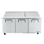 True TSSU-72-30M-B-ST-HC 72" TSSU Series Mega Top Sandwich/Salad Prep Table w/ Refrigerated Base, 115v