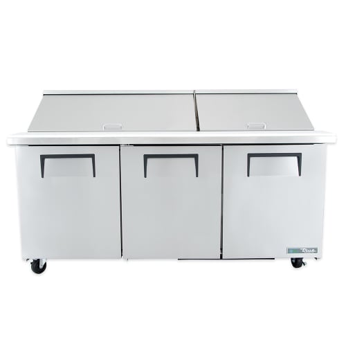 True TSSU-72-30M-B-ST-HC 72" TSSU Series Mega Top Sandwich/Salad Prep Table w/ Refrigerated Base, 115v