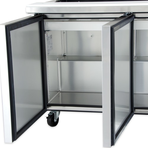 True TSSU-72-30M-B-ST-HC 72" TSSU Series Mega Top Sandwich/Salad Prep Table w/ Refrigerated Base, 115v