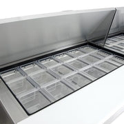 True TSSU-72-30M-B-ST-HC 72" TSSU Series Mega Top Sandwich/Salad Prep Table w/ Refrigerated Base, 115v