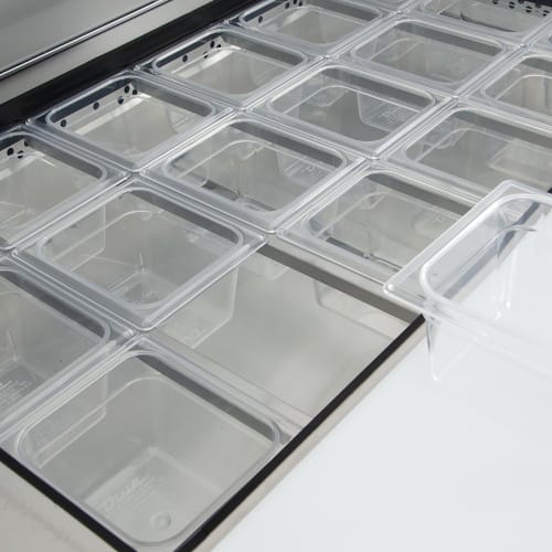 True TSSU-72-30M-B-ST-HC 72" TSSU Series Mega Top Sandwich/Salad Prep Table w/ Refrigerated Base, 115v