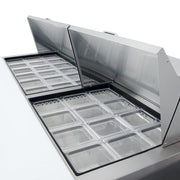 True TSSU-72-30M-B-ST-HC 72" TSSU Series Mega Top Sandwich/Salad Prep Table w/ Refrigerated Base, 115v