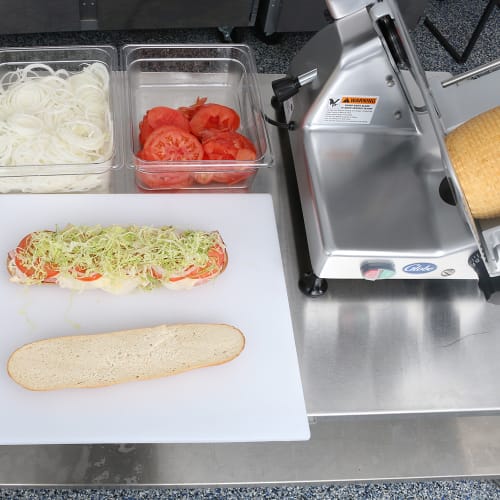 Globe G10 Manual Meat & Cheese Slicer w/ 10" Blade, Belt Driven, Aluminum, 1/3 hp