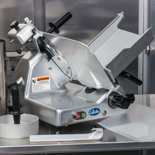 Globe G12 Manual Meat & Cheese Slicer w/ 12" Blade, Belt Driven, Aluminum, 1/2 hp