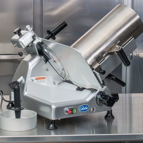 Globe G12 Manual Meat & Cheese Slicer w/ 12" Blade, Belt Driven, Aluminum, 1/2 hp