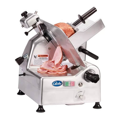 Globe G12A Automatic Meat & Cheese w/ 12" Blade, Belt Driven, Aluminum, 1/2 hp