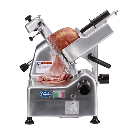 Globe G12A Automatic Meat & Cheese w/ 12" Blade, Belt Driven, Aluminum, 1/2 hp