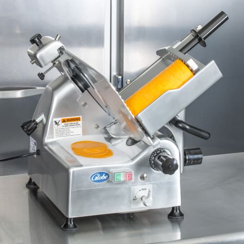 Globe G12A Automatic Meat & Cheese w/ 12" Blade, Belt Driven, Aluminum, 1/2 hp