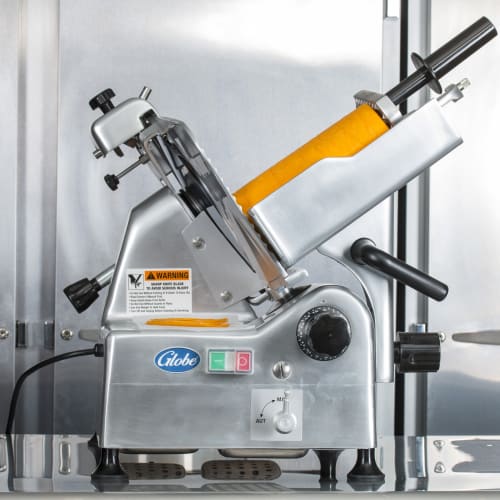 Globe G12A Automatic Meat & Cheese w/ 12" Blade, Belt Driven, Aluminum, 1/2 hp