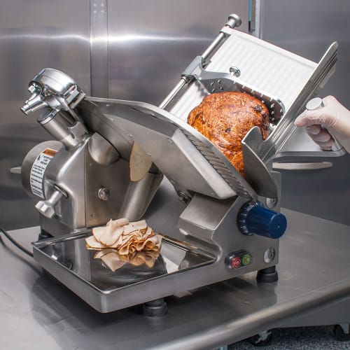 Globe GC512 Manual Meat & Cheese w/ 12" Blade, Gear Driven, Aluminum, 1/3 hp