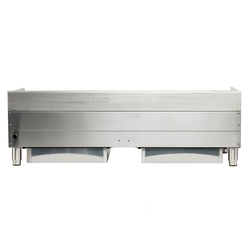 Globe GCB48G-RK 48" Countertop Gas Charbroiler w/ Reversible Grates, Char Rock