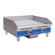 Globe GEG24 24" Electric Griddle w/ Thermostatic Controls - 1/2" Steel Plate, 208-240v/1ph