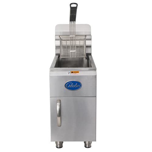 Globe GF15G Countertop Gas Fryer - (1) 15 lb Vat, Natural Gas