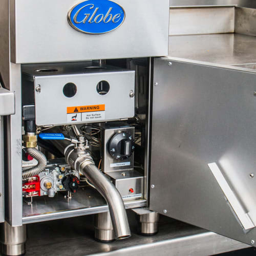 Globe GF15G Countertop Gas Fryer - (1) 15 lb Vat, Natural Gas