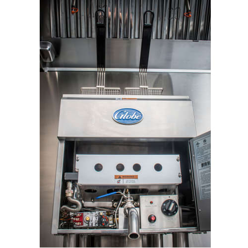 Globe GF30G Countertop Gas Fryer - (1) 30 lb Vat, Natural Gas