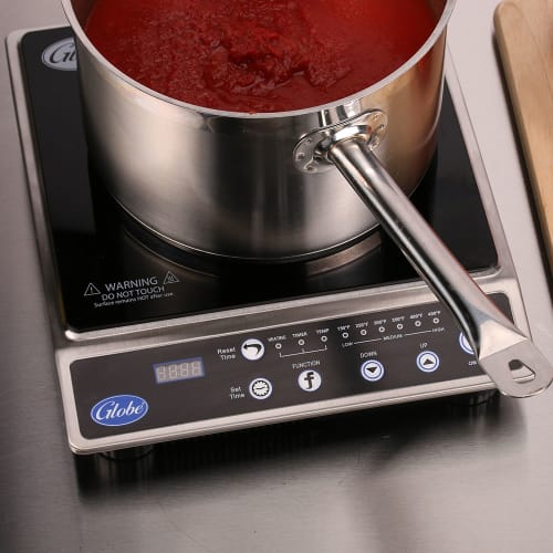 Globe IR1800 Countertop Induction Cooktop w/ (1) Burner, 120v